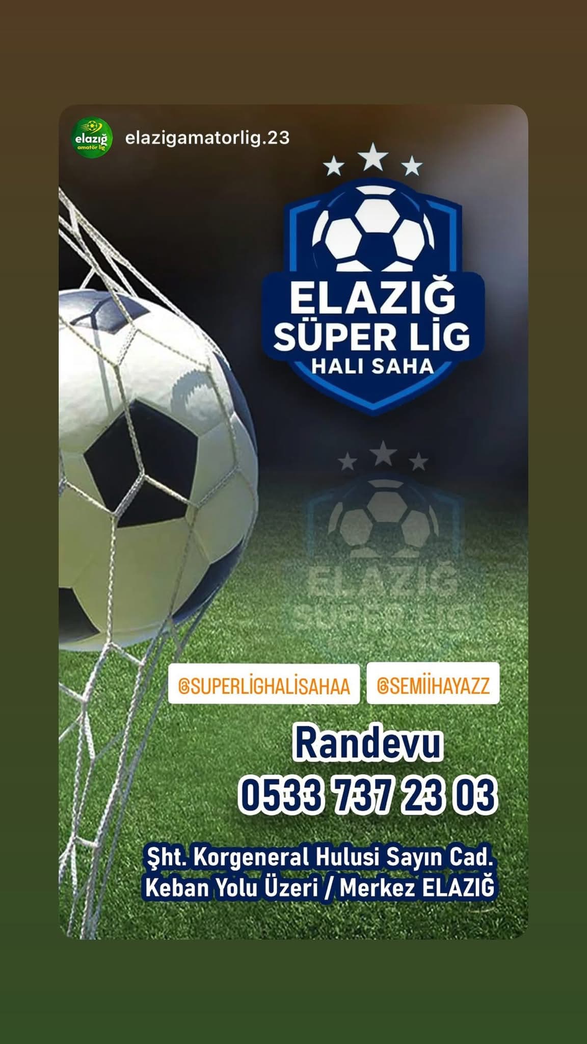 Elazığ Süperlig Halı Saha 2